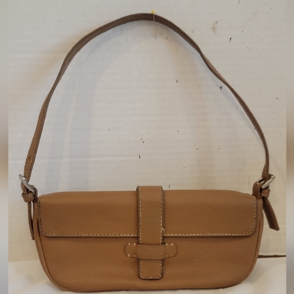 The Limited Handbags - THE LIMITED TAN‎ LEATHER SHOULDERBAG